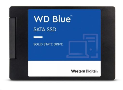 Obrázek WD BLUE SSD 3D NAND WDS500G3B0A 500GB SA510 Powered by SanDisk, SATA/600, (R:560, W:510MB/s), 2.5"