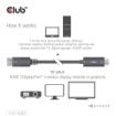 Obrázek Club3D Adaptér aktivní DisplayPort 1.4 na HDMI HDR (M/M), 2m