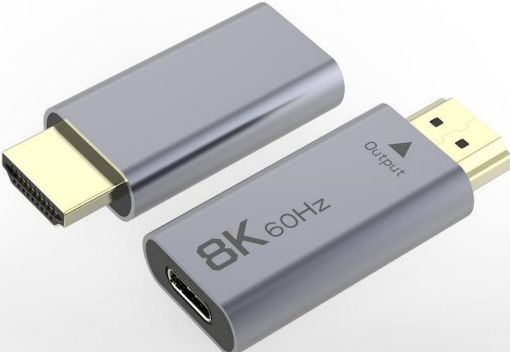 Obrázek PremiumCord Adaptér USB-C na HDMI rozlišení obrazu 8K@60Hz,4K@144Hz Hliník