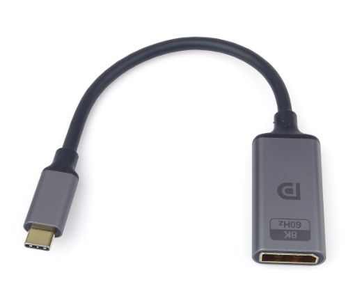 Obrázek PremiumCord adaptér USB-C na DisplayPort DP1.4 Male/Female 8K@60Hz a 4k@120Hz 20cm