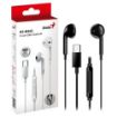 Obrázek GENIUS sluchátka HS-M365 headset, mikrofon, USB-C, černá