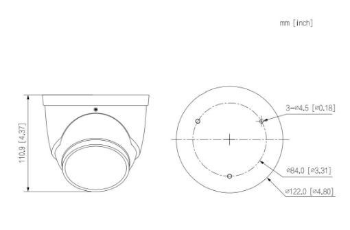 Obrázek Dahua IPC-HDW5449H-ASE-D2-0280B, IP kamera 4Mpx, 1/2,8" CMOS, IR<50, objektiv 2,8 mm, IP67