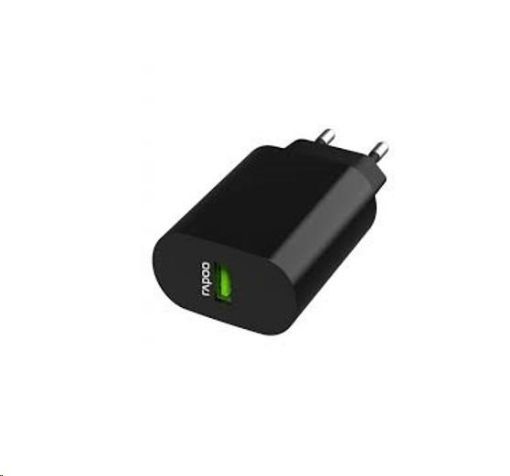 Obrázek RAPOO bezdrátový nabíjecí stojánek XC220, adaptér, stříbrná/černá