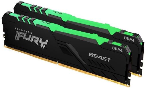 Obrázek KINGSTON DIMM DDR4 32GB (Kit of 2) 3200MT/s CL16 1Gx8 FURY Beast RGB