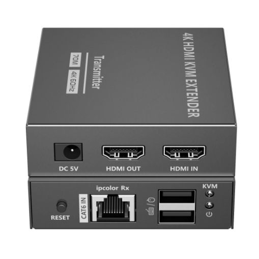 Obrázek PREMIUMCORD HDMI 2.0 KVM extender Ultra HD 4kx2k@60Hz na 70m s přenosem USB