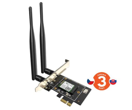 Obrázek Tenda E33 Wireless AX5400 PCI Express Adapter, WiFi 6E, 802.11ax/ac/a/b/g/n, 5378Mbps