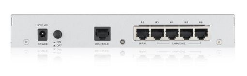 Obrázek Zyxel USG FLEX 50 HP, 5 Gigabit user-definable ports, 1*1G PoE+, 1*USB with 1 YR Gold Security Pack