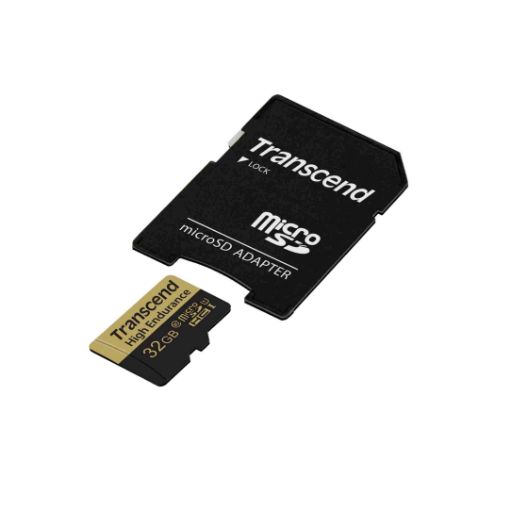 Obrázek TRANSCEND MicroSDHC karta 32GB Video Recording, U1 + adaptér