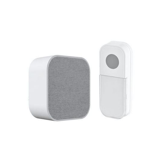 Obrázek Solight bezdrátový zvonek, bateriový, 180m, bílý, learning code