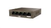 Obrázek Tenda TEG1105PD - 5-port PoE PD Gigabit Ethernet Switch, 1x PoE IN, 4x PoE OUT, Kov, Fanless