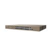 Obrázek Tenda TEF1126P-24-410W - PoE AT Switch 370Watt, 24xRJ45 10/100 Mbps PoE, 2x Gigabit Uplink RJ45/SFP, Fanless, Kov