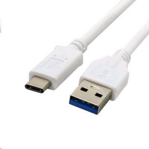 Obrázek C-TECH kabel USB 2.0 AM na USB-C (AM/CM), 2m, bílá