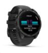 Obrázek Garmin fenix® 8 – 51 mm, AMOLED, Slate grey a Černý silikonový řemínek