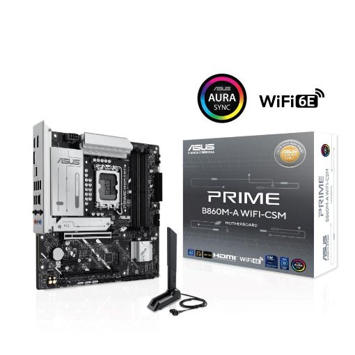 Obrázek ASUS MB Sc LGA1851 PRIME B860M-A WIFI, Intel B860, 4xDDR5, 2xDP, 1xHDMI, WiFi, mATX