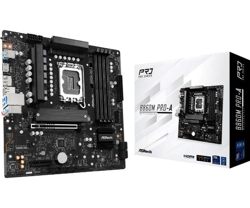 Obrázek ASRock MB Sc LGA1851 B860M Pro-A, Intel B860, 4xDDR5, 1xDP, 1xHDMI, mATX