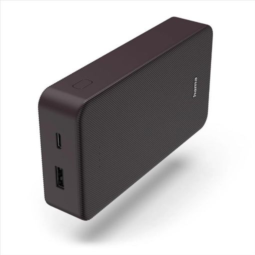 Obrázek Hama Colour 20, powerbanka 20000 mAh, 3 A, výstup: USB-C, USB-A, slivková ( povidlová )