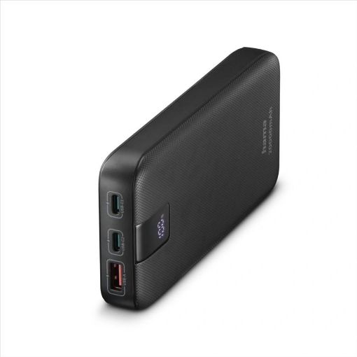 Obrázek Hama PD 20 powerbanka, 20000 mAh, PD, Qualcomm, 3 výstupy: 2x USB-C, 1x USB-A, LED displej,