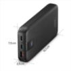 Obrázek Hama PD 20 powerbanka, 20000 mAh, PD, Qualcomm, 3 výstupy: 2x USB-C, 1x USB-A, LED displej,