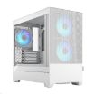 Obrázek FRACTAL DESIGN skříň Pop Mini Air RGB White TG Clear Tint, 2x USB 3.0, bez zdroje, mATX