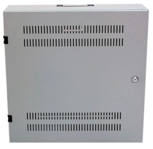 Obrázek XtendLan 19" nástěnný vertikální rozvaděč 2U+4U 540x150, perforované dveře, šedý