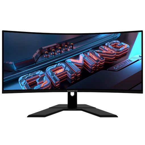 Obrázek GIGABYTE LCD - 34" Gaming monitor GS34WQC, Prohnutý VA1500R, 3440x1440 WQHD, 120Hz, 4000:1, 300cd/m2, 1ms, 2xHDMI, 1xDP