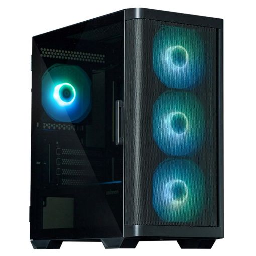 Obrázek ZALMAN case M4, Mini Tower, mATX, 2xUSB 3.0, 1xUSB 2.0, 4x 120mm RGB Fan, černá