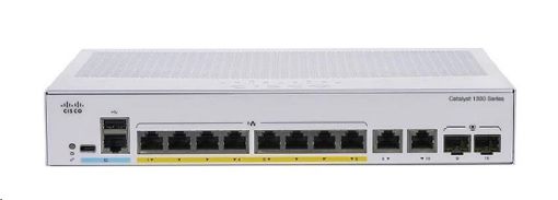 Obrázek Cisco Catalyst switch C1300-8MGP-2X (4xGbE,4x2,5GbE,2xSFP+,8xPoE+,120W,fanless) - REFRESH