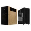 Obrázek ASUS case PROART PA401 WOOD TG, Mid Tower, ATX, 1xUSB-C Gen2x2, 2xUSB 3.0, 2x 160mm Fan, 1x 120mm Fan, černá