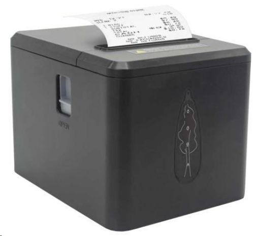 Obrázek Birch CV2-UN Pokladní tiskárna s řezačkou, USB+LAN, černá, tisk v českém jazyce