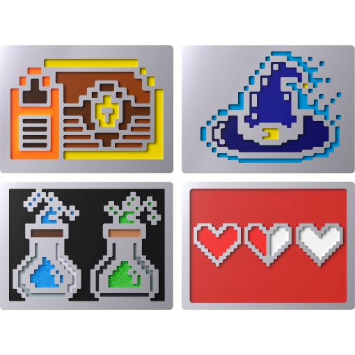 Obrázek HyperX 8 Bit Magnetic Badge - Příslušenství ke klávesnici