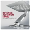 Obrázek AXAGON STND-LR, hliníkový stojan pro notebooky 10" - 17" s nastavitelnou výškou, úhlem a 360° rotací