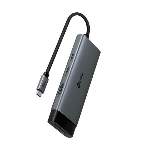 Obrázek TP-Link UH7020C USB-C hub 7v1 (2x USB3.2Gen1,1xUSB-C3.2Gen1, 1xHDMI, 1xSD, 1xmicroSD, PD 100W)