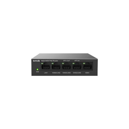 Obrázek Tenda G0-5G-PoE 5xRJ45 Gigabit PoE Router 4xPoE 802.3af/at, 10/100/1000Mbps