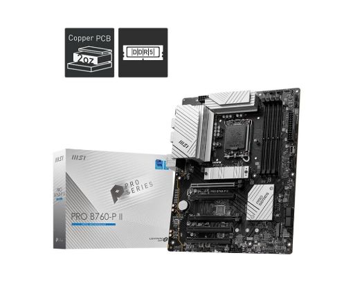 Obrázek MSI MB Sc LGA1700 PRO B760-P II, Intel B760, 4xDDR5, 1xDP, 1xHDMI