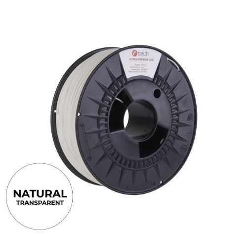 Obrázek C-TECH Tisková struna (filament) PREMIUM LINE, ABS, natural, 1,75mm, 1kg