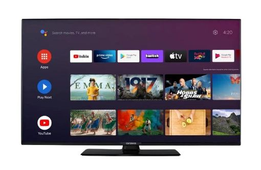 Obrázek Orava 65" TV, 4K UHD 3840 x 2160, Android 11, Smart, LED, WiFi, Bluetooth, Netflix, Dolby Vision Atmos
