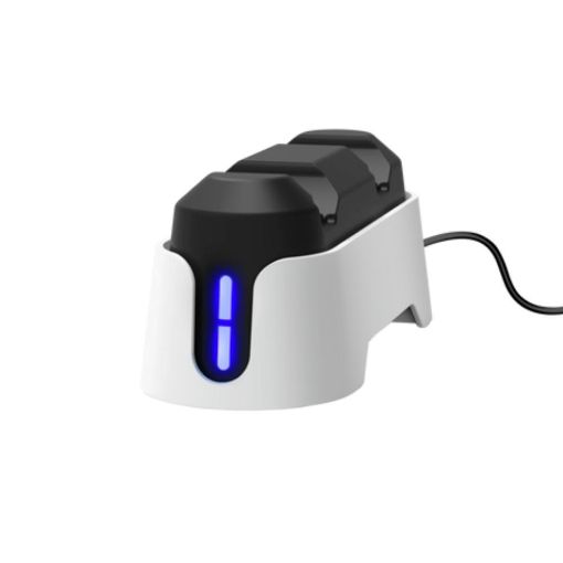 Obrázek TRUST Nabíjecí stanice GXT 228, Pro 2 PS5 Ovladače, bílá