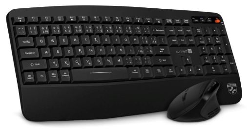 Obrázek CONNECT IT Set Klávesnice+myš FOR HEALTH Combo, bezdrátová, černá