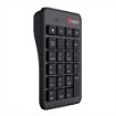 Obrázek C-TECH Numerická kávesnice KBN-02WS, 23 kláves, Bezdrátová, Černá