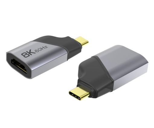 Obrázek PREMIUMCORD Adaptér USB-C na HDMI rozlišení obrazu 8K@60Hz,4K@144Hz Aluminium