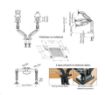 Obrázek Fiber Mounts H3F160 držák notebooku a monitoru