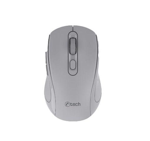 Obrázek C-TECH myš Dual mode WLM-12GR, bezdrátová, 1600DPI, 6 tlačítek, šedá, USB nano receiver