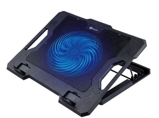 Obrázek C-TECH chladící podložka pod NTB CLP-S100, Až 17", 1x 140mm, 2x USB, modré podsvícení