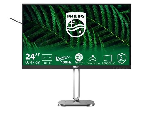 Obrázek Philips MT 23,8" 24B2G5200 - 1920x1080,IPS,100Hz,D-Sub,HDMI,DP,USBhub,Repro,Pivot
