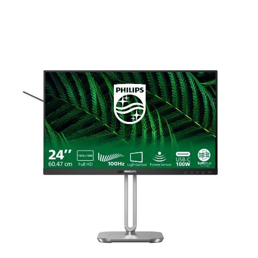 Obrázek Philips MT 23,8" 24B2G5301 - 1920x1080,IPS,100Hz,HDMI,DP,USBhub,USB-C,RJ45,Repro,Pivot