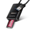 Obrázek AXAGON ADM2-AM USB-A 10Gbps - M.2 NVMe & SATA SSD adaptér, kabel USB-A 10cm