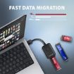 Obrázek AXAGON ADM2-AM USB-A 10Gbps - M.2 NVMe & SATA SSD adaptér, kabel USB-A 10cm