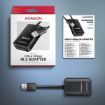 Obrázek AXAGON ADM2-AM USB-A 10Gbps - M.2 NVMe & SATA SSD adaptér, kabel USB-A 10cm