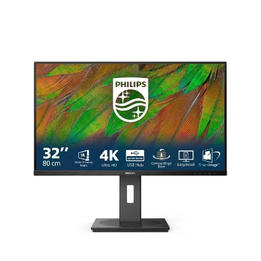 Obrázek Philips MT 31,5" 32B1N3800 - 3840x2160,VA,60Hz,2xHDMI,DP,USBhub,Repro,Pivot