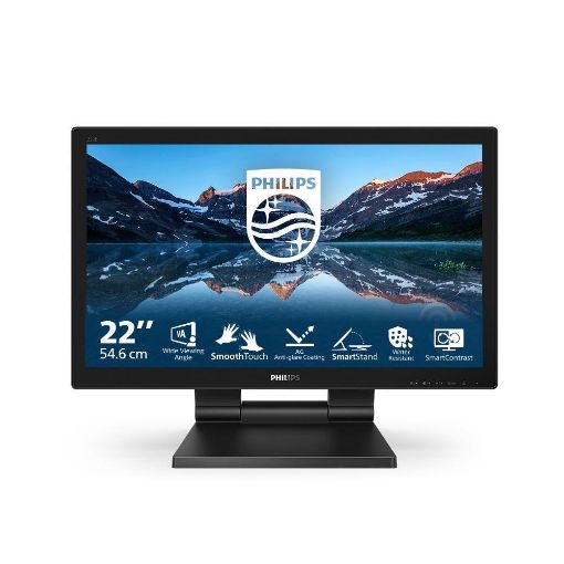 Obrázek Philips MT 21,5" 222B9TA - 1920x1080,VA,60Hz,Dotykový,D-Sub,DVI,HDMI,DP,USBhub,Repro